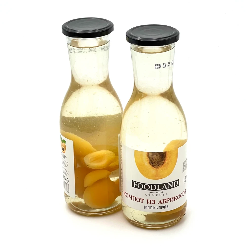 Компот Из Абрикосов 1100г (FOODLAND)