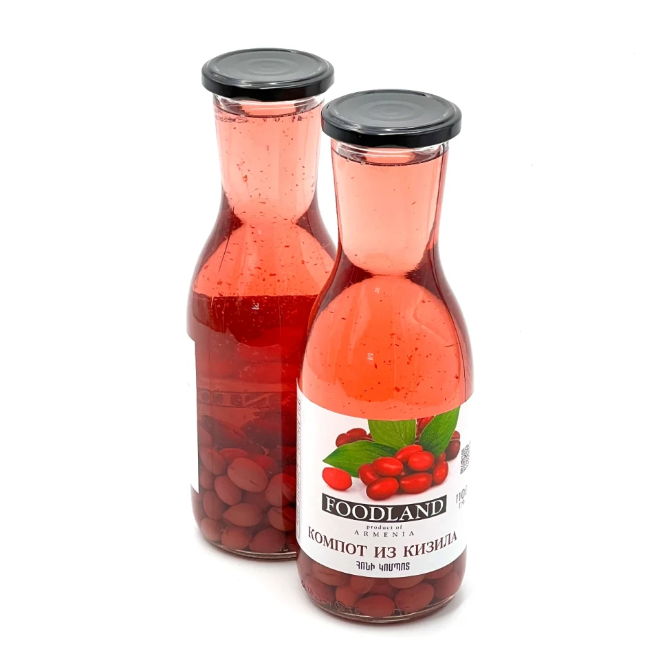 Компот Из Кизила 1100г (FOODLAND)