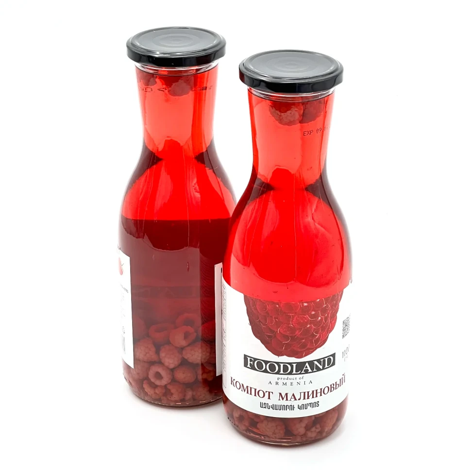 Компот Малиновый  1100г (FOODLAND)