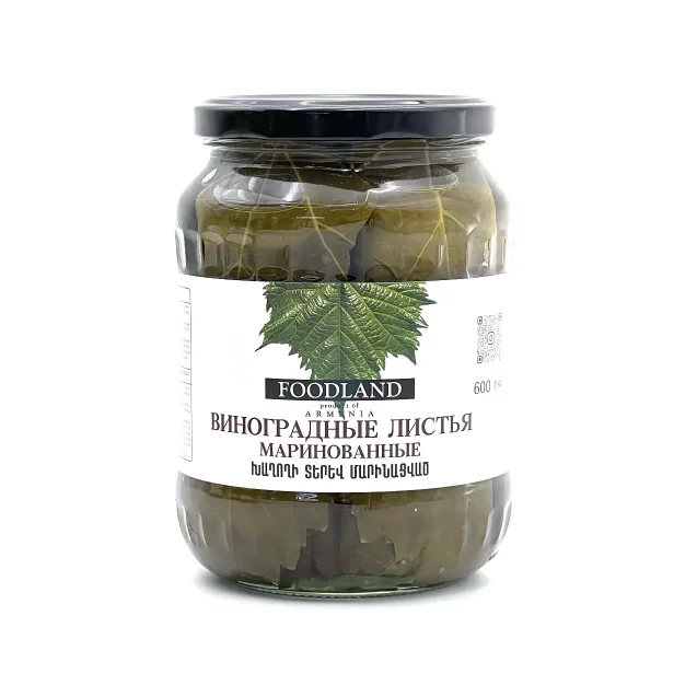 Виноградные Листья Мар-Ые. 600г. ( FOODLAND)